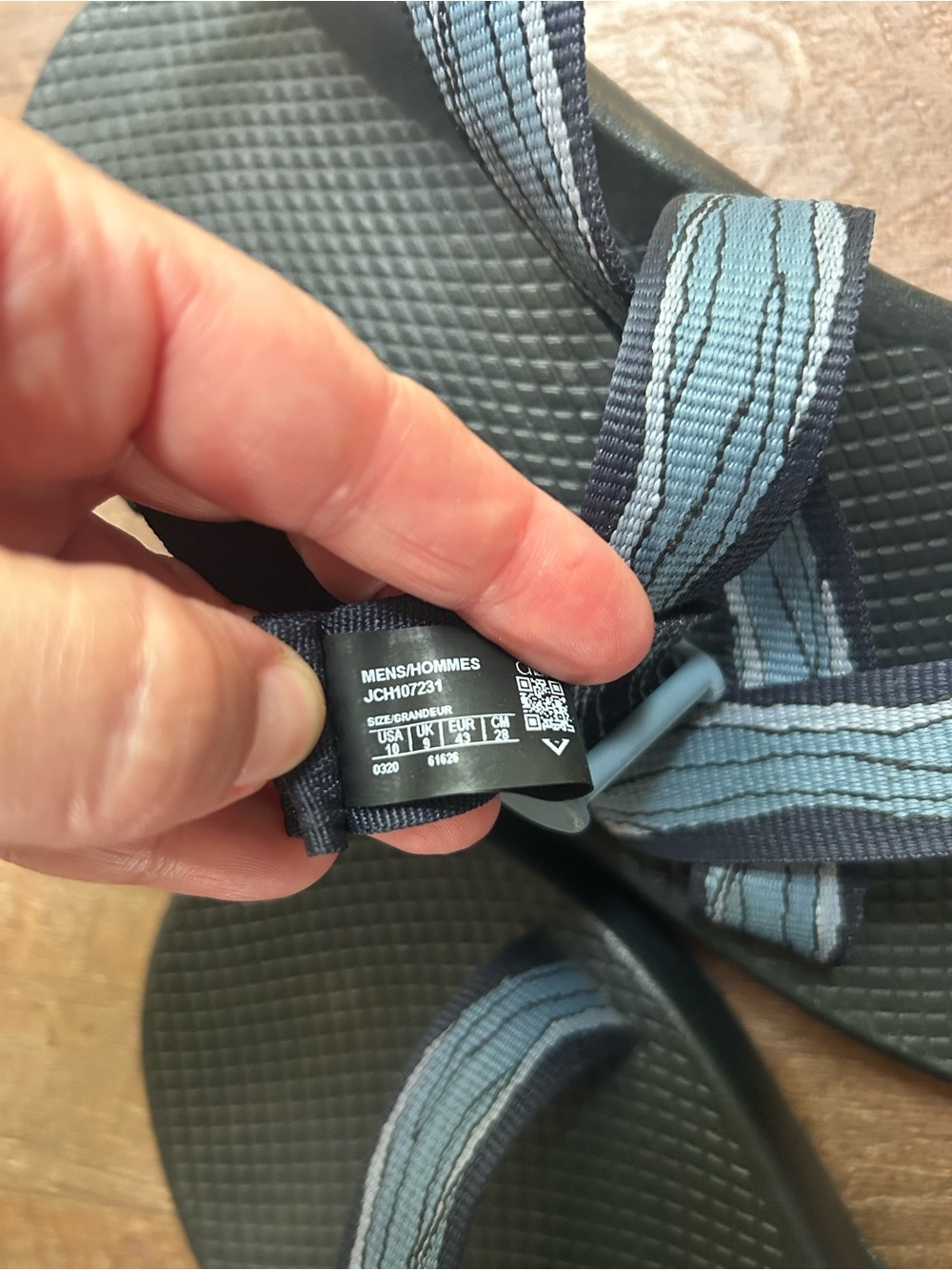 Brand new Chaco Z/1 Classic Men 7 Glaze Navy Sandals Size 10 - Picture 5 of 7